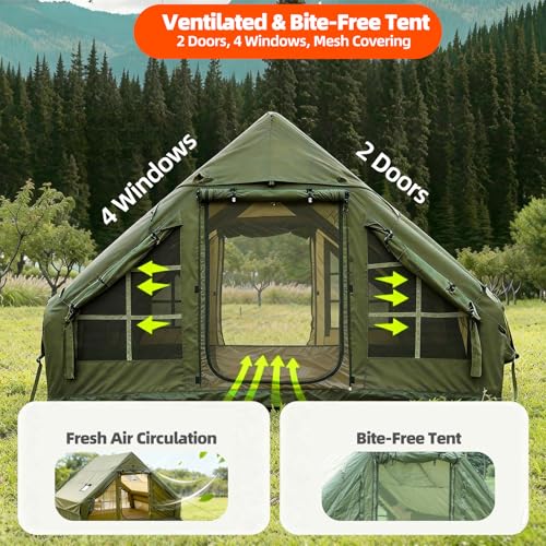 Inflatable Camping Tent with Hand Pump