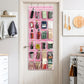24 Pockets Large Clear Over the Door Shoe Organizer