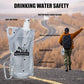 2 Pack 1L Hiking Collapsible Water Bottles with Mountaineering Buckle (2 Count)