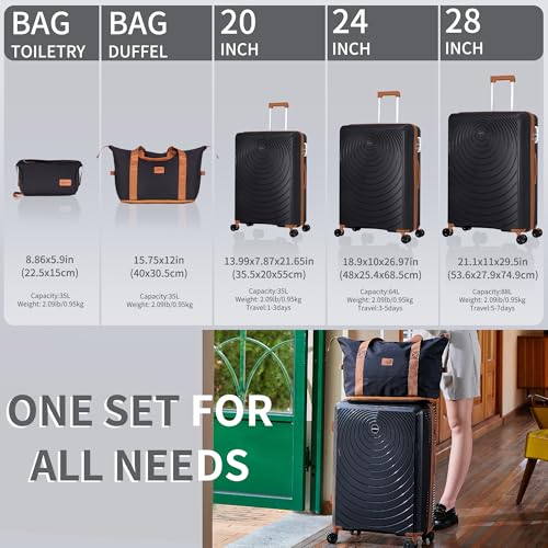 Luggage Sets 5 Piece (5 Count)