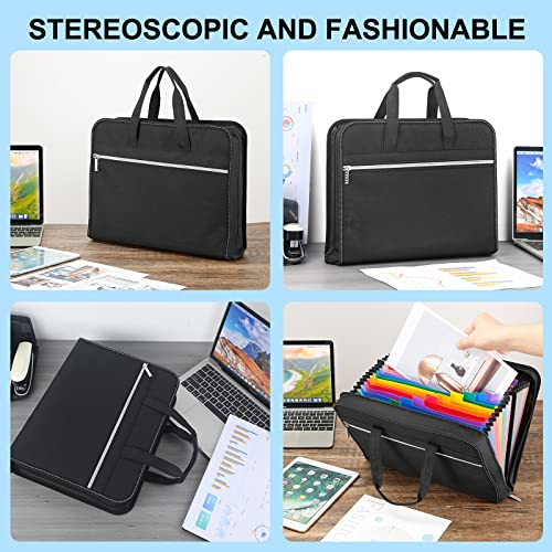 Heavy Duty Accordian File Organizer with Handle