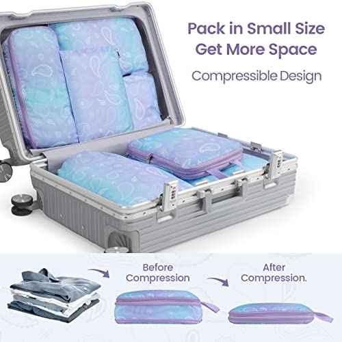 Compression Packing Cubes for Travel (7 Count)
