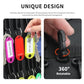 Zippered Key Organizer Case Waterproof and Fireproof Key Binder with 60 Hooks and Tags Portable Key Storage