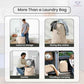 LFH Home Large Premium 1pack Cotton Rich Rich Canvas Laundry Bag with Drawstring and Handles Heavy Duty