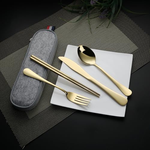 Travel Utensils with Case (5 Count)