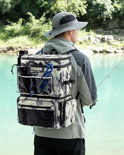 Fishing Backpack with Rod Holders