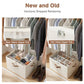 2-Pack 32-Pair Shoe Storage Organizer for Closet, Beige (2 Count)