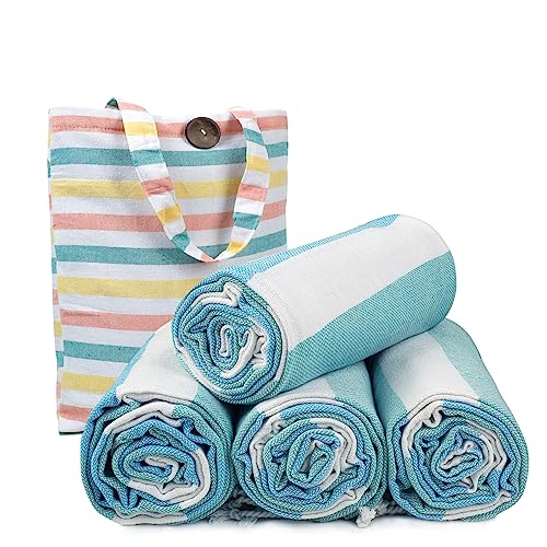 Cotton Turkish Beach Towels (4 Count)