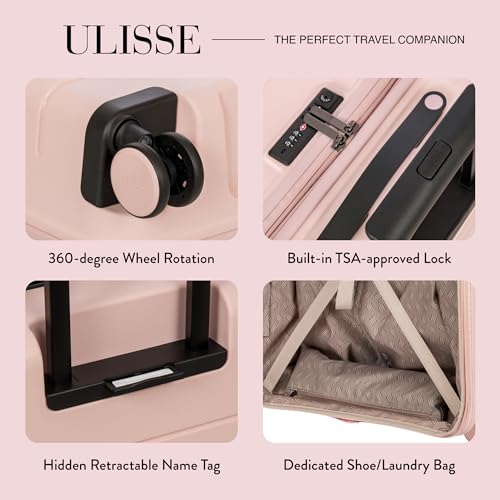 B Y Ulisse Checked Luggage with Spinner Wheels