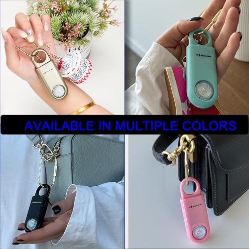 130db Personal Safety Alarm with Ultra Bright Strobe Light. Pink