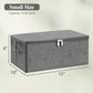 Fabric Storage Bins with Zipper Lids (3 Count)
