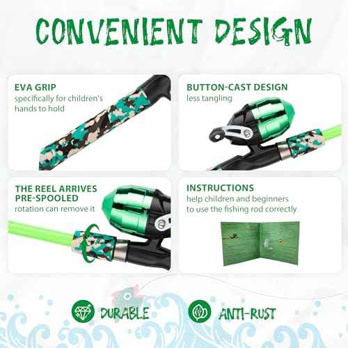 2 Pack Kids Fishing Pole