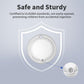 4 Pack Smart Tag Tracker Works with Apple Find My, IP65 Waterproof and Replaceable Battery, Bluetooth Tracker Item Locator for Key Pet Wallet Backpack Luggage, White (iOS 14.6 or Above)