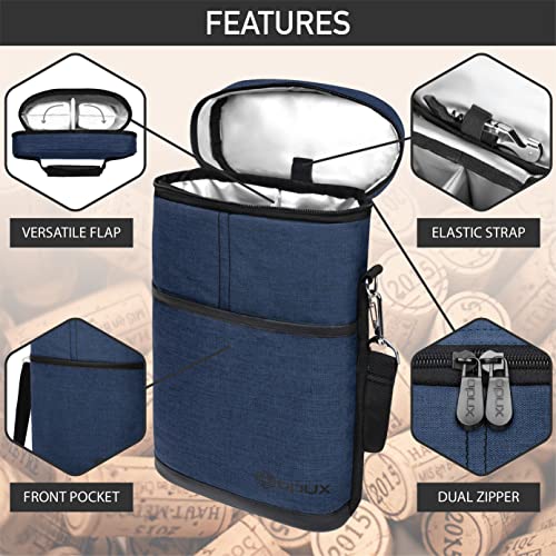 2 Bottle Wine Carrier Tote