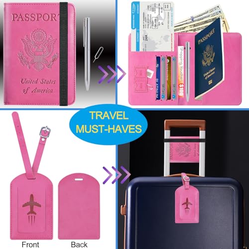Passport Holder With Luggage Tag (4 Count)