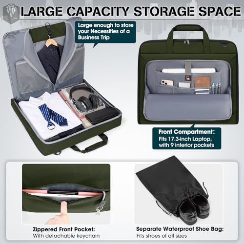 Garment Bags for Travel Carry On Garment Bag for Hanging Clothes