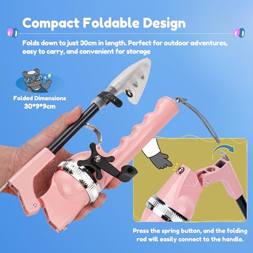 Kids Fishing Pole Pink