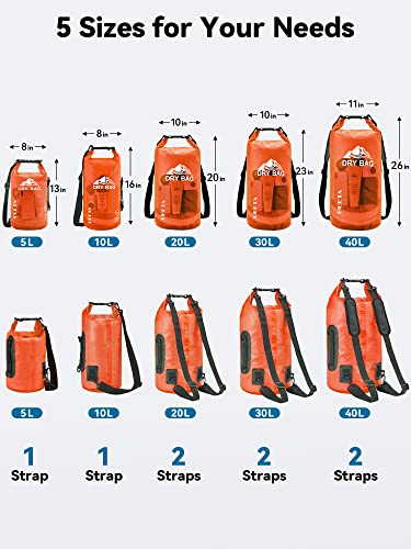 Dry Bag Waterproof Backpack with Phone Case