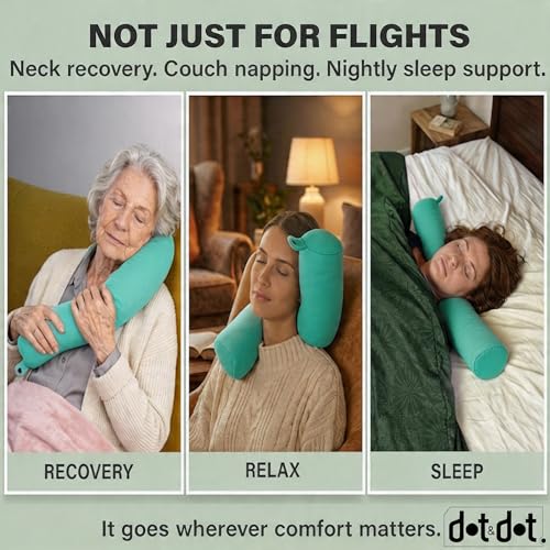 Twist Memory Foam Travel Pillow for Airplanes
