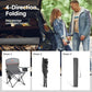 2 Pack Folding Camping Chair with Cooler Bag & Lumbar Support (2 Count)