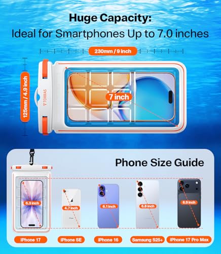 IPX8 Waterproof Phone Pouch Floating (2 Count)