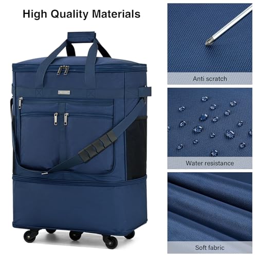 Expandable Luggage Bags for Travel Collapsible Suitcase with Wheels