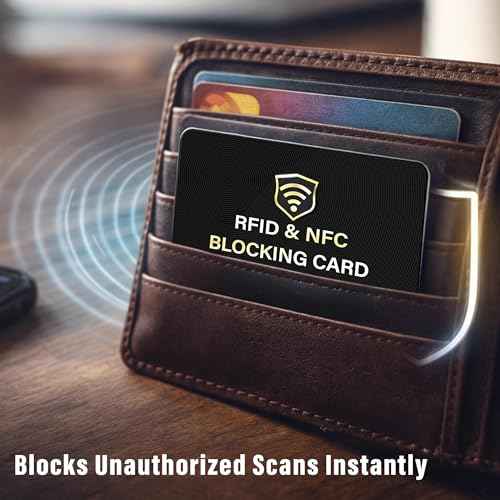4 Pack RFID Blocking Card for Credit Debit ID Card (4 Count)