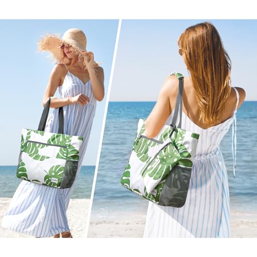 Beach Bag Waterproof Sandproof Large Capacity Foldable for Women
