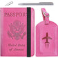 Passport Holder With Luggage Tag (4 Count)