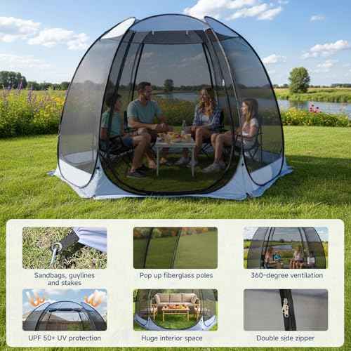 10'x10' Pop Up Screen House Tent