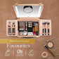 Lighted Makeup Case with Mirror + 10x Mini Mirror