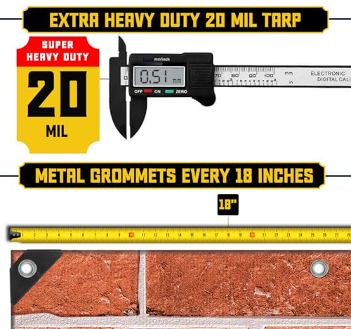 Extreme Heavy Duty 20 Mil Tarp Cover