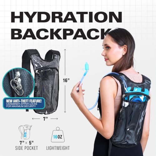 Transparent Clear Sojourner Rave Hydration Pack