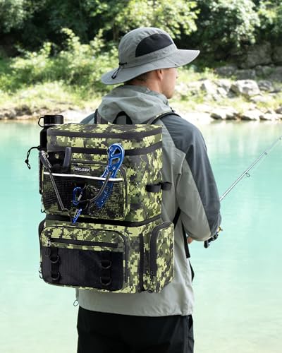 Fishing Backpack with Rod Holders