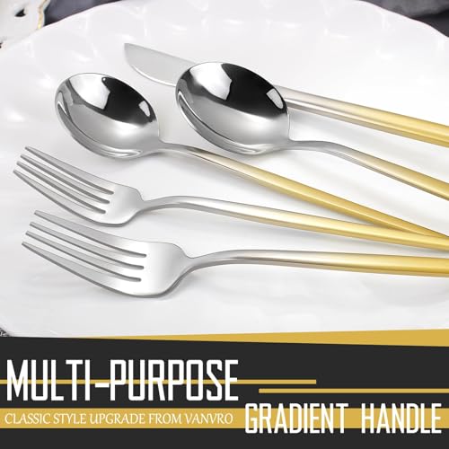 Gradient Gold Silverware Set