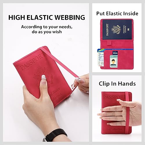 Premium Leather Passport Holder Covers Case