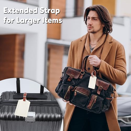 2 Pack Luggage Tags for Suitcases Airplane Travel Essentials (2 Count)