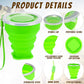12 Pcs Silicone Collapsible Cup with Lid (12 Count)