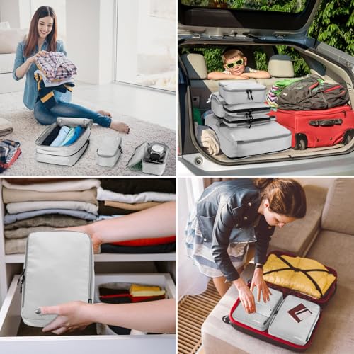 8 Set Compression Packing Cubes for Travel (8 Count)