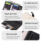 Wallet Women RFID Blocking Multi Cards Wallet Credit Card Holder for Women Large Capacity Lady Leather Trifold Travel Wallet with Passport
