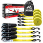 4 PK Ratchet Tie Down Straps (4 Count)