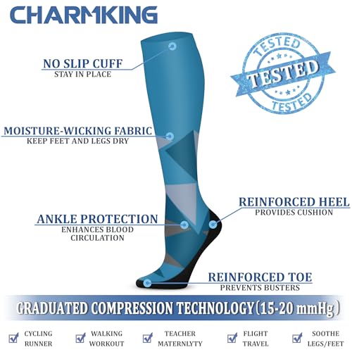 Compression Socks for Women & Men Circulation (3 Count)