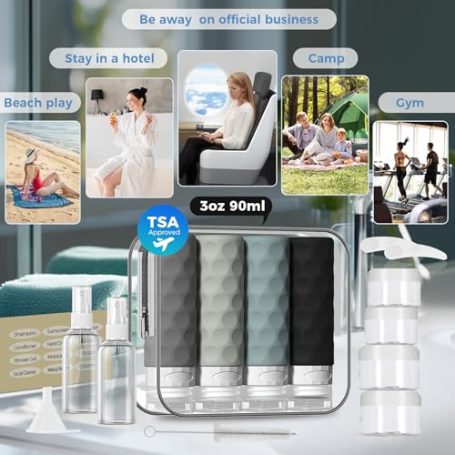 16pack Travel Bottles for Toiletries (16 Count)