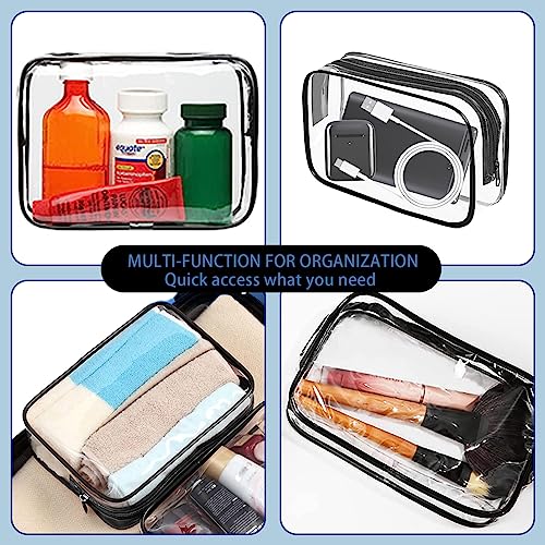 16 Pieces Clear Makeup Bags Bulk (16 Count)