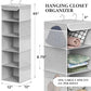 5 Shelf Hanging Closet Organizer