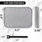 Electronics Organizer Travel Case Cord Cable Charger Organizer Bag Travel Accessories Essentials for Women Men Double Layers Tech Pouch with 5 Cable Ties for Phone Power Bank SD Card USB