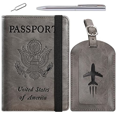 Passport Holder With Luggage Tag (4 Count)