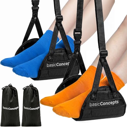 Airplane Adjustable Foot Hammock (2 Count)