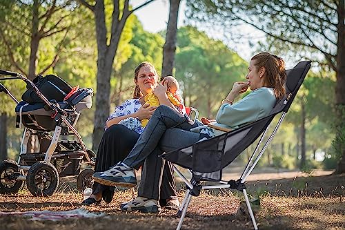 Ultralight Compact High Back Backpack Camp Chair (2 Count)