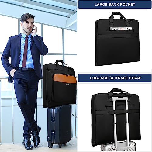 Garment Bag for Travel Large Men Suit Bag Up to 3 Suits Dress Carry on Garment Bags for Business Trips